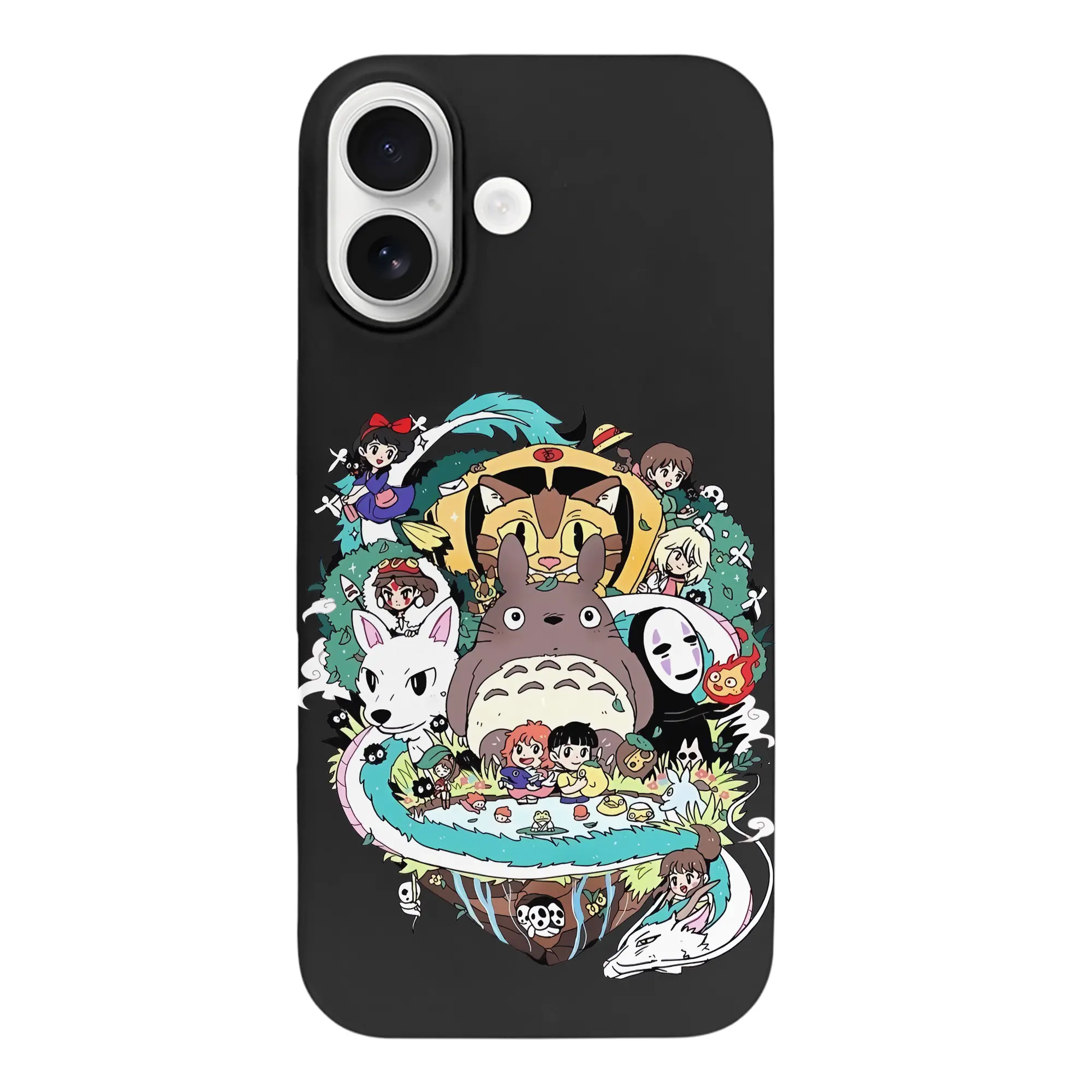 となりのトトロ グッズ トトロ - iPhone 17 シリーズ シリコンケース 薄型 耐衝撃 指紋防止 ソフトタッチカバー 精密フィット 傷防止 保護ケース iPhone 17/17 Air/17 Pro/17 Pro Max 対応